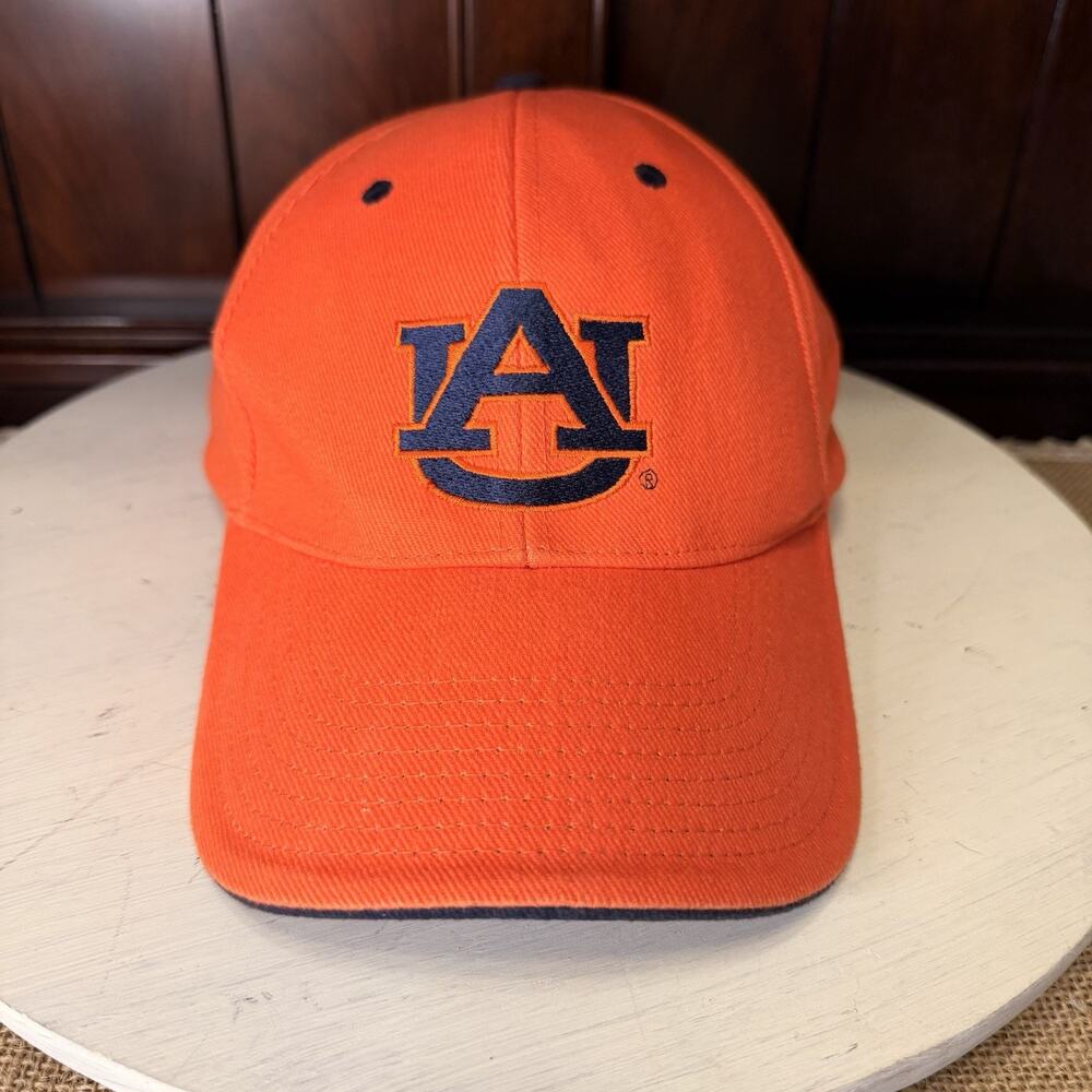 Auburn University Tigers Orange Navy Blue Baseball Cap Adjustable Collegiate Hat